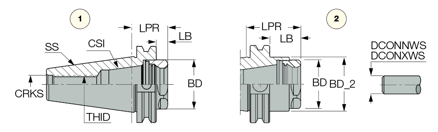 CAT50 ER40 SHORT