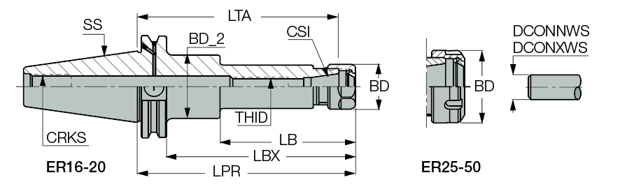 CAT50 ER20X3.937