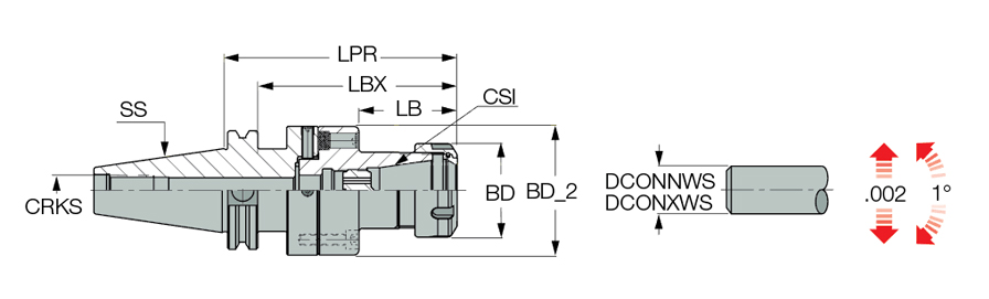 ADJ CAT50 D2.756 ER32