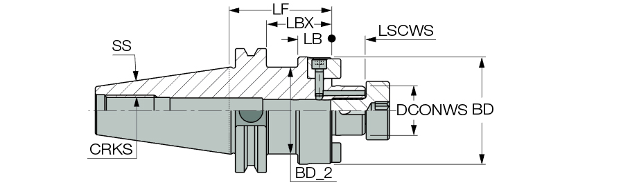 CAT40 FC SEM 1-1/2X2.406C