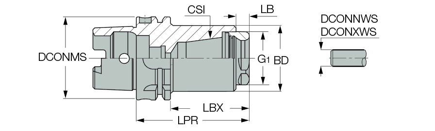 HSK A100 ER32 SHORT