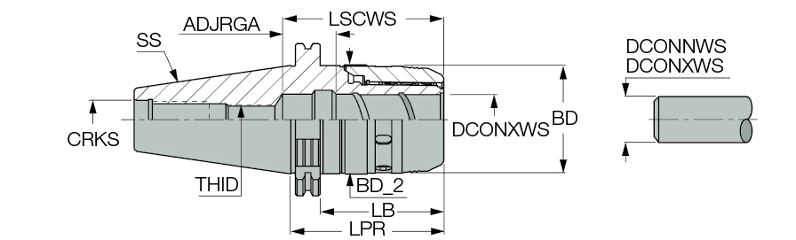 DIN69871 40 MAXIN 20X 95