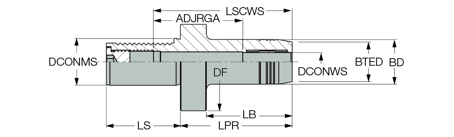 DIN69880 30 HYDRO 25X100