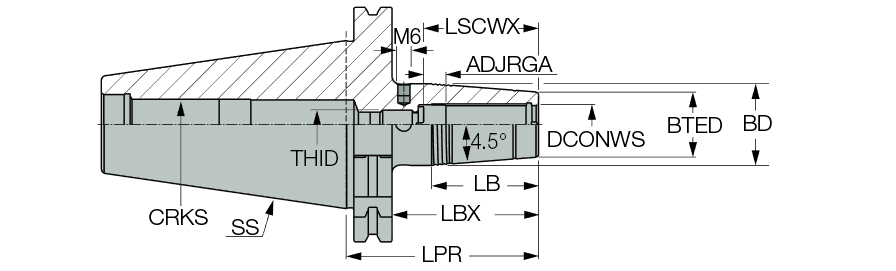 DIN69871 50 SRKIN 20X80CX