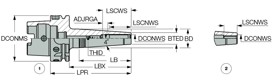 HSK A63 SRK 12X85 CX